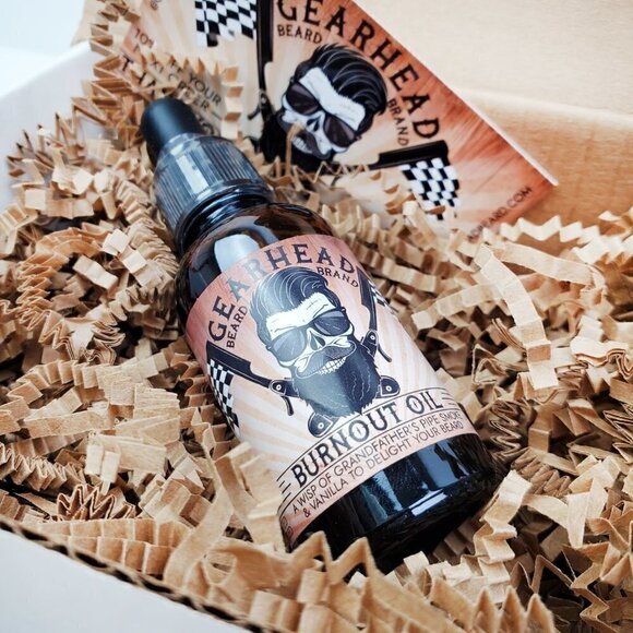 Burnout Oil Vanilla Tobacco Men's Grooming Beard and Mustache Oil 30ml Bottle - Picture 3 of 6